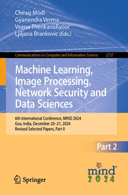 Abbildung von Modi / Verma | Machine Learning, Image Processing, Network Security and Data Sciences | 1. Auflage | 2026 | beck-shop.de