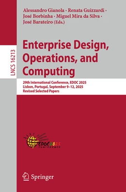 Abbildung von Gianola / Guizzardi | Enterprise Design, Operations, and Computing | 1. Auflage | 2026 | beck-shop.de