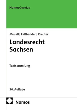 Abbildung von Musall / Faßbender | Landesrecht Sachsen | 30. Auflage | 2026 | beck-shop.de