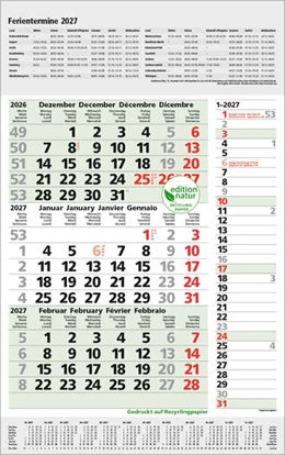 Abbildung von Korsch | 3-Monats-Planer Combi Recyclingpapier 2027 | 1. Auflage | 2026 | beck-shop.de