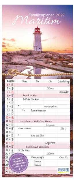 Abbildung von Korsch | Familienplaner Maritim 2027 | 1. Auflage | 2026 | beck-shop.de