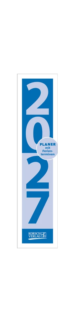 Abbildung von Korsch | Streifenplaner Compact Blau 2027 | 1. Auflage | 2026 | beck-shop.de