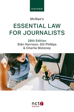Abbildung von Moloney / Phillips | McNae's Essential Law for Journalists | 28. Auflage | 2026 | beck-shop.de