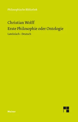 Abbildung von Wolff / Effertz | Erste Philosophie oder Ontologie | 1. Auflage | 2026 | beck-shop.de