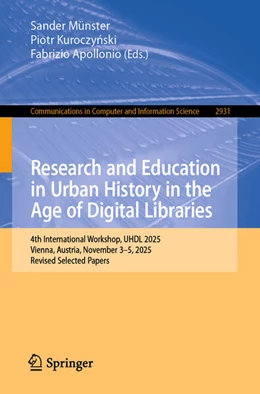 Abbildung von Münster / Kuroczynski | Research and Education in Urban History in the Age of Digital Libraries | 1. Auflage | 2026 | beck-shop.de