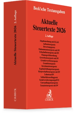 Abbildung von Aktuelle Steuertexte 2026 | 2. Auflage | 2026 | beck-shop.de