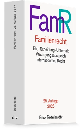 Abbildung von Familienrecht: FamR | 25. Auflage | 2026 | 5577 | beck-shop.de