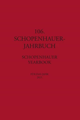 Abbildung von Koßler / Birnbacher | 106. Schopenhauer Jahrbuch | 1. Auflage | 2026 | 106 | beck-shop.de