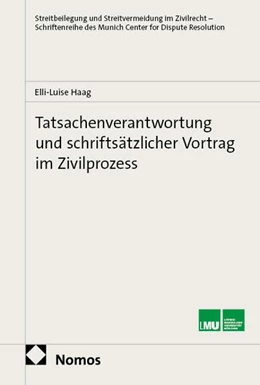 Abbildung von Haag | Tatsachenverantwortung und schriftsätzlicher Vortrag im Zivilprozess | 1. Auflage | 2026 | beck-shop.de