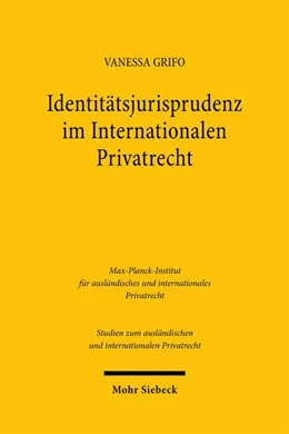 Abbildung von Grifo | Identitätsjurisprudenz im Internationalen Privatrecht | 1. Auflage | 2026 | beck-shop.de