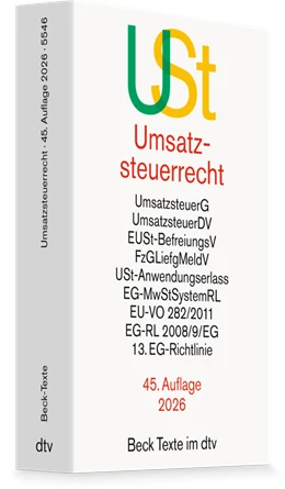 Abbildung von Umsatzsteuerrecht: USt | 45. Auflage | 2026 | 5546 | beck-shop.de