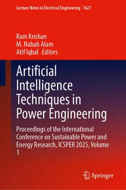 Abbildung von Krishan / Alam | Artificial Intelligence Techniques in Power Engineering | 1. Auflage | 2026 | beck-shop.de