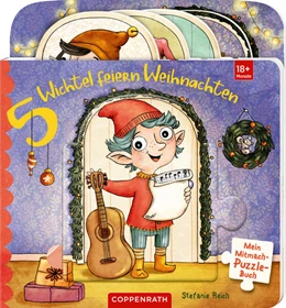 Abbildung von Mein Mitmach-Puzzle-Buch: 5 Wichtel feiern Weihnachten | 1. Auflage | 2026 | beck-shop.de