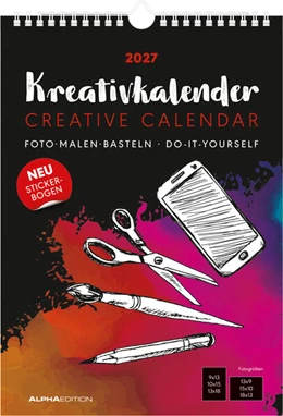 Abbildung von Alpha Edition | Kreativkalender A4 schwarz 2027 | 1. Auflage | 2026 | beck-shop.de