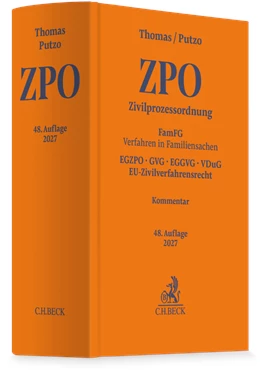 Abbildung von Thomas / Putzo | Zivilprozessordnung: ZPO | 48. Auflage | 2027 | beck-shop.de