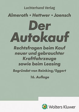 Abbildung von Reinking / Eggert | Der Autokauf | 16. Auflage | 2026 | beck-shop.de