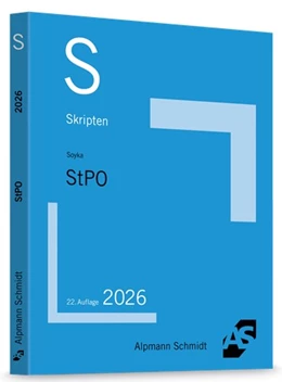Abbildung von Soyka | Skript StPO | 22. Auflage | 2026 | beck-shop.de