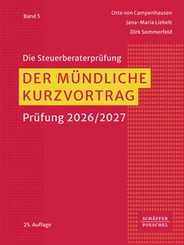 Abbildung von Campenhausen / Liebelt | Der mündliche Kurzvortrag | 25. Auflage | 2026 | beck-shop.de