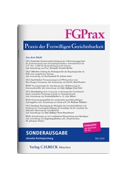 Abbildung von FGPrax Sonderausgabe »Aktuelle Rechtsprechung« | 1. Auflage | 2026 | beck-shop.de