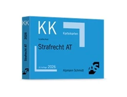 Abbildung von Schäffer / Reiß | Karteikarten Strafrecht Allgemeiner Teil | 20. Auflage | 2026 | beck-shop.de