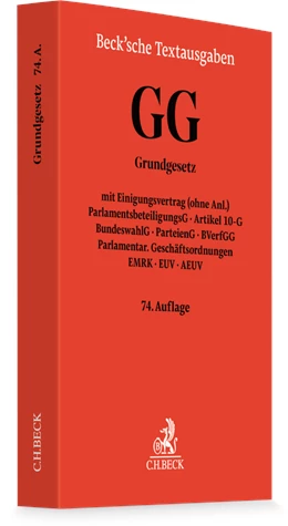Abbildung von Grundgesetz für die Bundesrepublik Deutschland: GG | 74. Auflage | 2026 | beck-shop.de