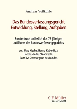 Abbildung von Voßkuhle | Das Bundesverfassungsgericht: Entwicklung, Stellung, Aufgaben | 1. Auflage | 2026 | beck-shop.de