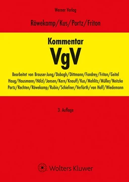 Abbildung von Röwekamp / Kus | Kommentar VgV | 3. Auflage | 2026 | beck-shop.de