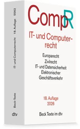 Abbildung von IT- und Computerrecht: CompR | 18. Auflage | 2026 | 5562 | beck-shop.de