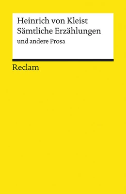 Abbildung von Kleist | Sämtliche Erzählungen und andere Prosa | 1. Auflage | 1986 | 8232 | beck-shop.de