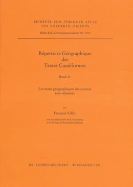 Abbildung von Vallat | Répertoire Géographique des Textes Cunéiformes | 1. Auflage | 1993 | 07 | beck-shop.de