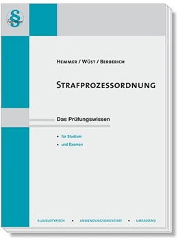 Abbildung von Hemmer / Wüst | Strafprozessordnung | 16. Auflage | 2026 | beck-shop.de
