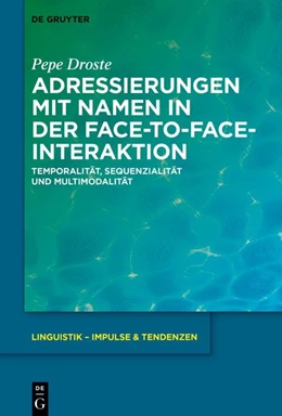 Abbildung von Droste | Adressierungen mit Namen in der face-to-face-Interaktion | 1. Auflage | 2026 | beck-shop.de