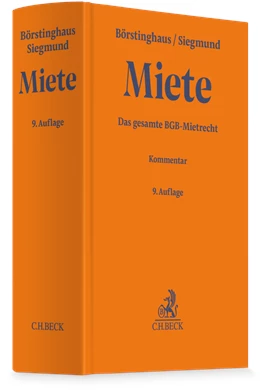 Abbildung von Börstinghaus / Siegmund | Miete | 9. Auflage | 2027 | beck-shop.de