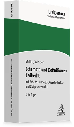 Abbildung von Maties / Winkler | Schemata und Definitionen Zivilrecht | 5. Auflage | 2026 | beck-shop.de