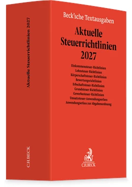 Abbildung von Aktuelle Steuerrichtlinien 2027 | 1. Auflage | 2027 | beck-shop.de