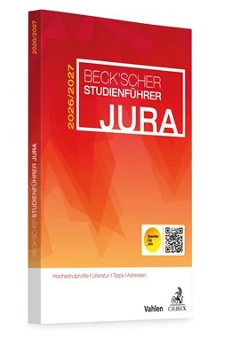 Abbildung von Beck'scher Studienführer Jura Wintersemester 2026/2027 | 1. Auflage | 2026 | beck-shop.de