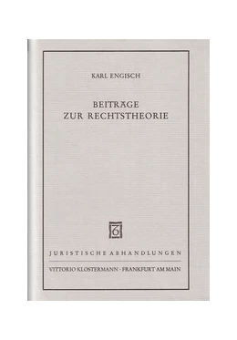 Abbildung von Engisch | Beiträge zur Rechtstheorie | 1. Auflage | | 18 | beck-shop.de