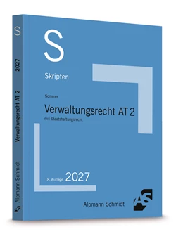 Abbildung von Sommer | Skript Verwaltungsrecht AT 2 | 18. Auflage | 2027 | beck-shop.de