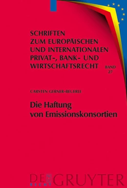 Abbildung von Gerner-Beuerle | Die Haftung von Emissionskonsortien | 1. Auflage | 2009 | 27 | beck-shop.de