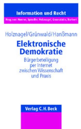 Abbildung von Holznagel / Grünwald | Elektronische Demokratie | 1. Auflage | 2001 | Band 24 | beck-shop.de