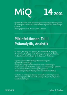 Abbildung von Mauch / Haase | MiQ 14: Qualitätsstandards in der mikrobiologisch-infektiologische Diagnostik | 1. Auflage | 2001 | beck-shop.de