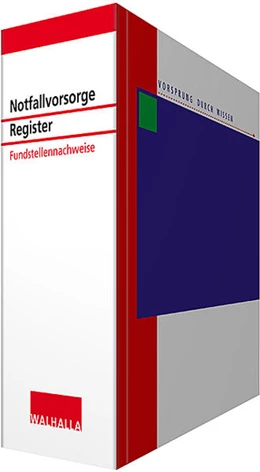 Abbildung von Walhalla Fachredaktion | Notfallvorsorge - mit Aktualisierungsservice: Notfallvorsorge Registerband • mit Aktualisierungsservice | 1. Auflage | 2023 | beck-shop.de