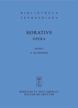 Abbildung von Horatius Flaccus / Klingner | Opera | 7. Auflage | 2021 | beck-shop.de