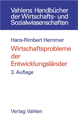 Abbildung von Hemmer | Wirtschaftsprobleme der Entwicklungsländer | 3. Auflage | 2002 | beck-shop.de