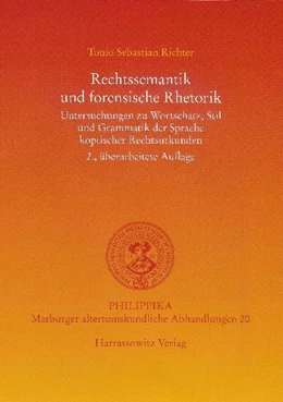 Abbildung von Richter | Rechtssemantik und forensische Rhetorik | 2. Auflage | 2008 | 20 | beck-shop.de