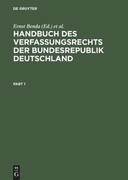 Abbildung von Benda / Maihofer | Handbuch des Verfassungsrechts der Bundesrepublik Deutschland | 2. Auflage | 1994 | beck-shop.de