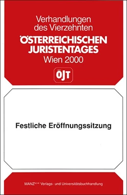 Abbildung von Festliche Eröffnungssitzung | 1. Auflage | 2002 | beck-shop.de