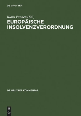 Abbildung von Pannen | Europäische Insolvenzverordnung | 1. Auflage | 2007 | beck-shop.de