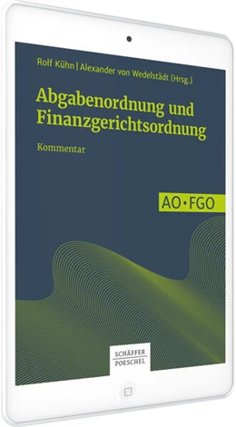 Abbildung von Abgabenordnung und Finanzgerichtsordnung • Online | 1. Auflage | | beck-shop.de