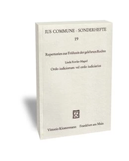 Abbildung von Fowler-Magerl | Ordo iudiciorum vel ordo iudiciarius | 1. Auflage | 1984 | 19 | beck-shop.de